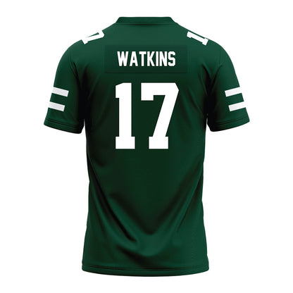 Ohio - NCAA Football : Juan Watkins - MAC Green Premium Football Jersey-1