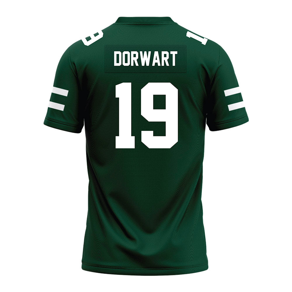 Ohio - NCAA Football : Dominic Dorwart - MAC Green Premium Football Jersey-1