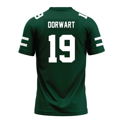 Ohio - NCAA Football : Dominic Dorwart - MAC Green Premium Football Jersey-1