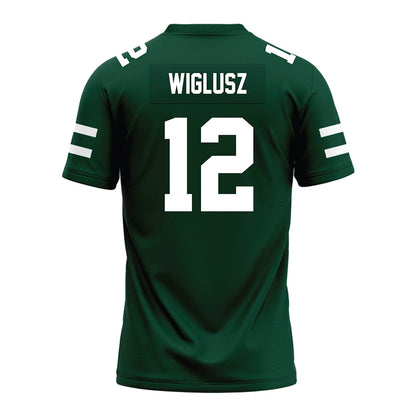 Ohio - NCAA Football : Sam Wiglusz - MAC Green Premium Football Jersey-1