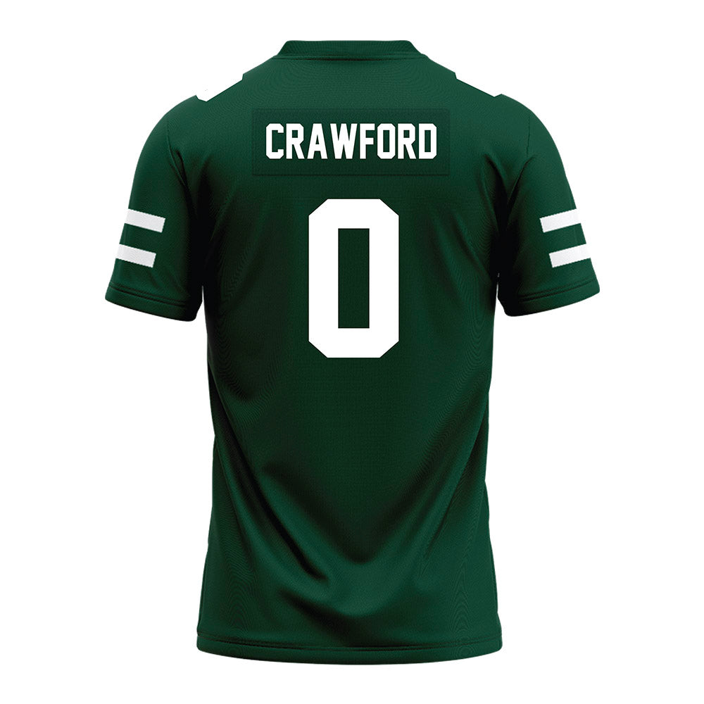 Ohio - NCAA Football : Delaney Crawford - MAC Green Premium Football Jersey-1