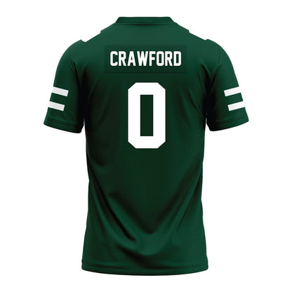 Ohio - NCAA Football : Delaney Crawford - MAC Green Premium Football Jersey-1