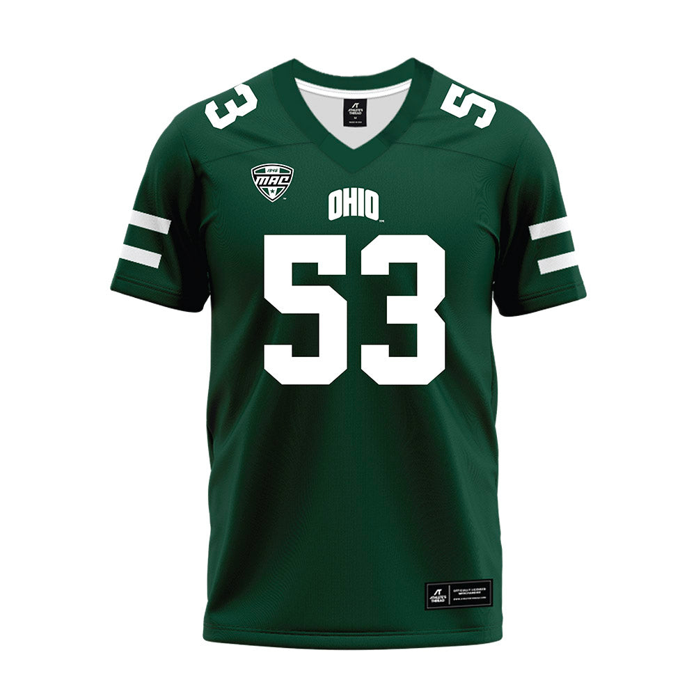 Ohio - NCAA Football : Jay Amburgey - MAC Green Premium Football Jersey-0