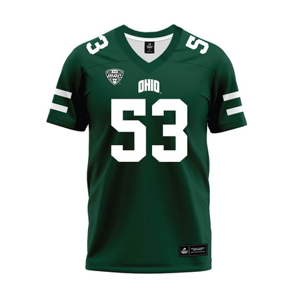 Ohio - NCAA Football : Jay Amburgey - MAC Green Premium Football Jersey-0