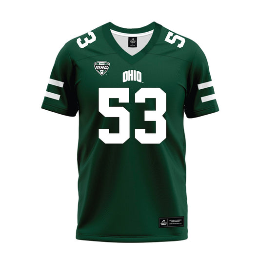Ohio - NCAA Football : Jay Amburgey - MAC Green Premium Football Jersey-0