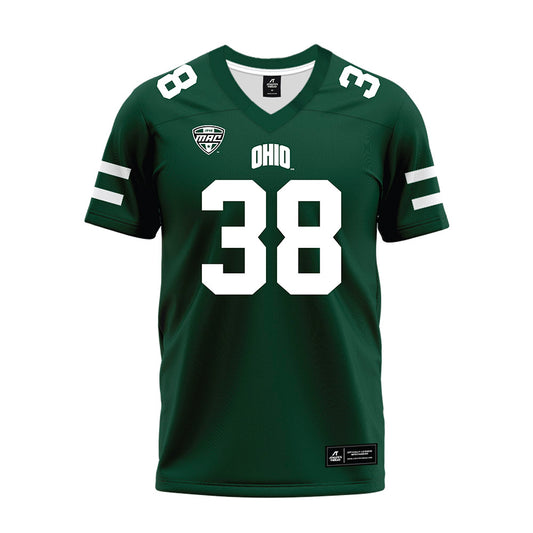 Ohio - NCAA Football : Dominic Konopka - MAC Green Premium Football Jersey-0