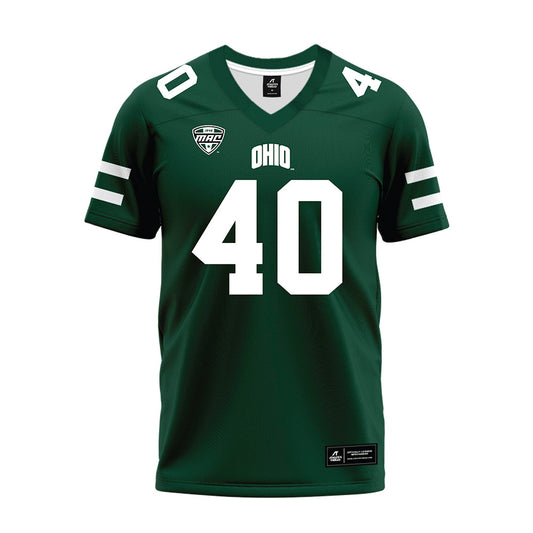 Ohio - NCAA Football : Nate Riegle - MAC Green Premium Football Jersey-0