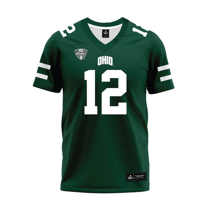 Ohio - NCAA Football : Eian Pugh - MAC Green Premium Football Jersey-0