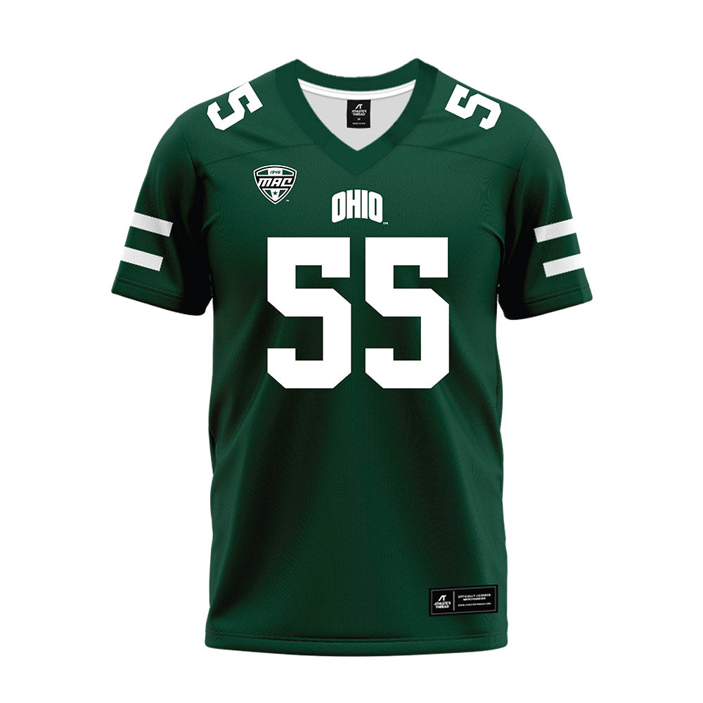 Ohio - NCAA Football : Jordon Jones - MAC Green Premium Football Jersey-0