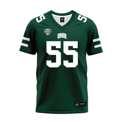 Ohio - NCAA Football : Jordon Jones - MAC Green Premium Football Jersey-0