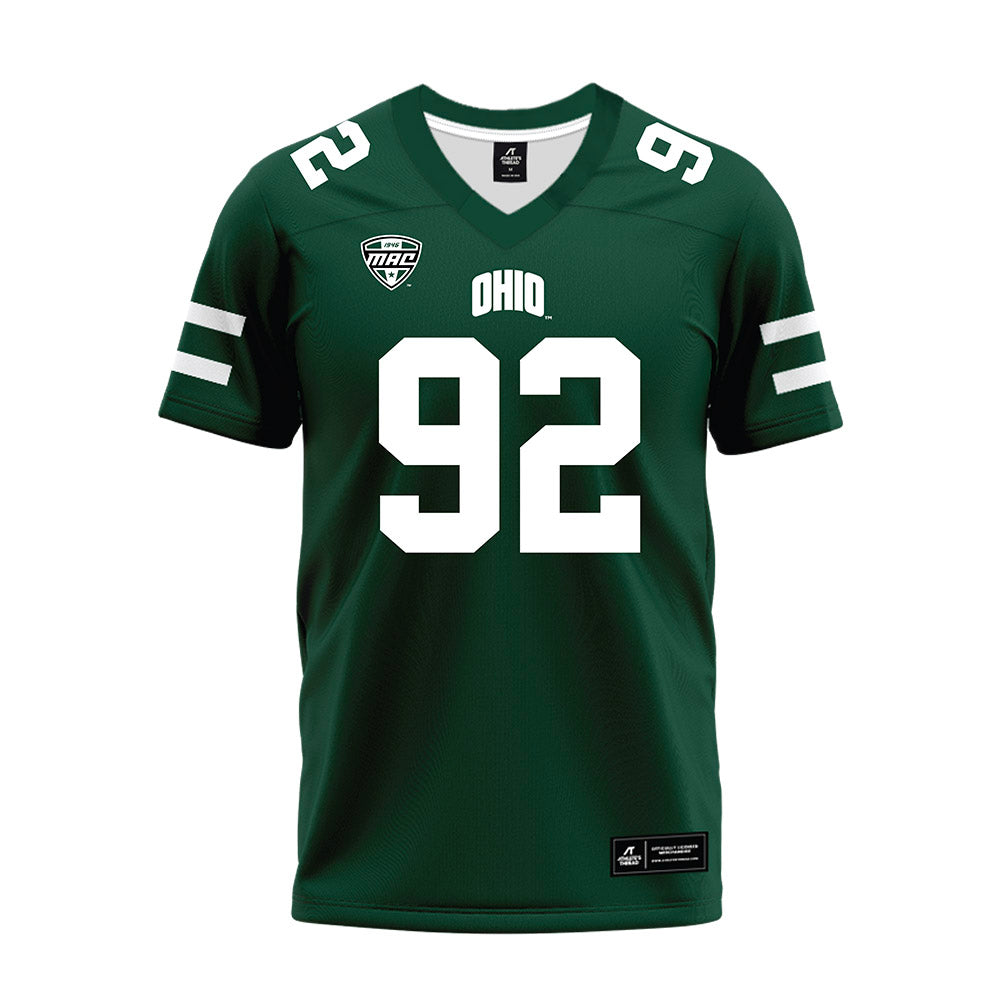 Ohio - NCAA Football : Robert Keuchler - MAC Green Premium Football Jersey-0