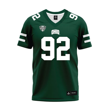 Ohio - NCAA Football : Robert Keuchler - MAC Green Premium Football Jersey-0