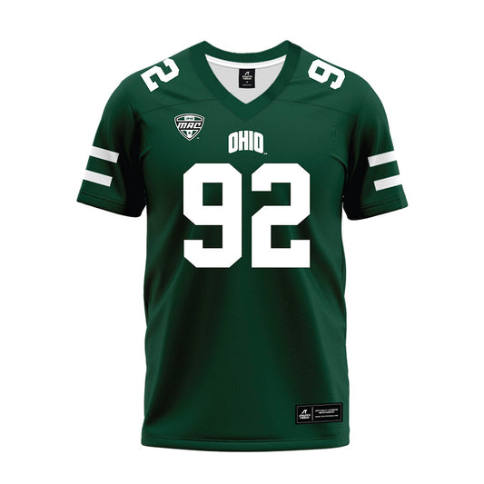Ohio - NCAA Football : Robert Keuchler - MAC Green Premium Football Jersey-0