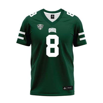 Ohio - NCAA Football : Justin Birchette - MAC Green Premium Football Jersey-0