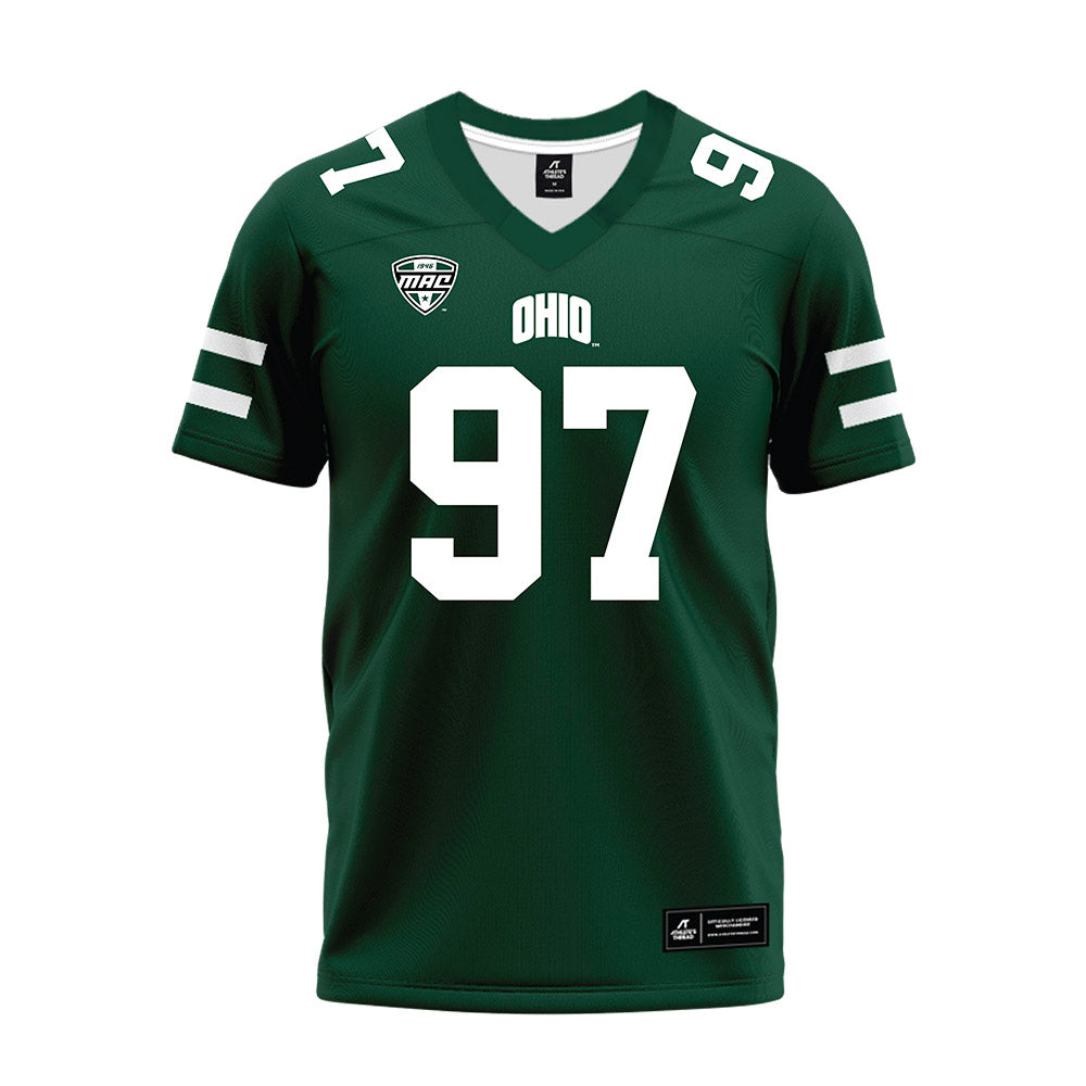 Ohio - NCAA Football : Austin Mitchell - MAC Green Premium Football Jersey-0