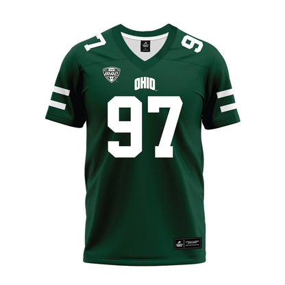 Ohio - NCAA Football : Austin Mitchell - MAC Green Premium Football Jersey-0