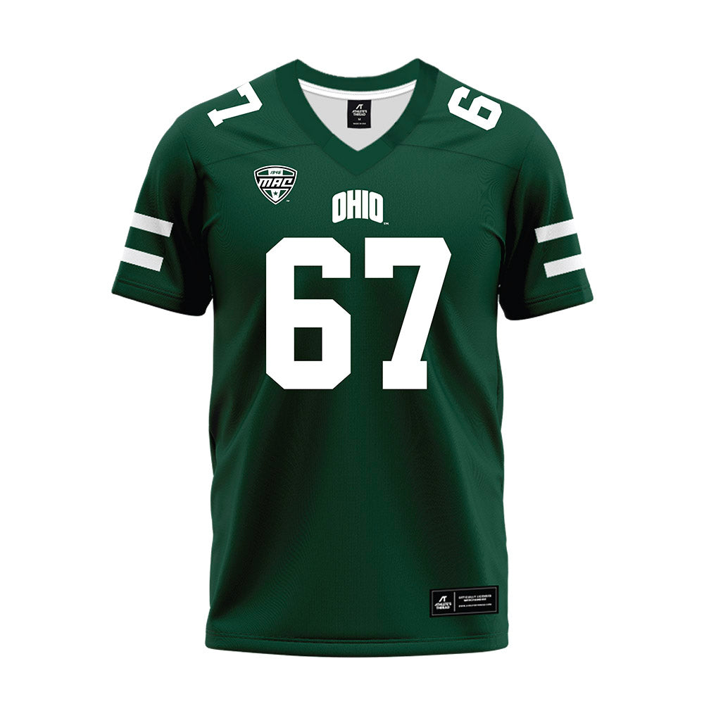 Ohio - NCAA Football : Kameron Wright - MAC Green Premium Football Jersey-0