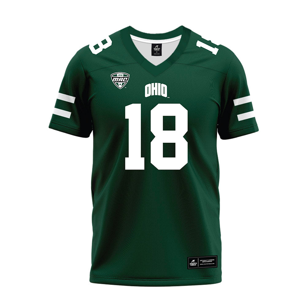 Ohio - NCAA Football : Andrew Vera - MAC Green Premium Football Jersey-0