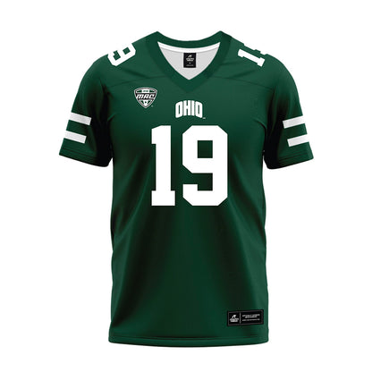 Ohio - NCAA Football : Dominic Dorwart - MAC Green Premium Football Jersey-0