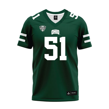 Ohio - NCAA Football : Davion Weatherspoon - MAC Green Premium Football Jersey-0