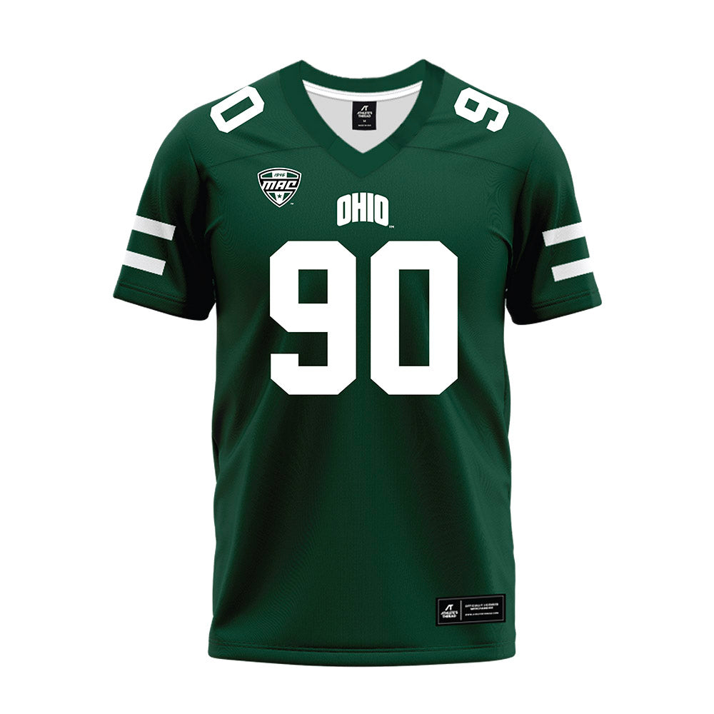 Ohio - NCAA Football : Nathanial Vakos - MAC Green Premium Football Jersey-0