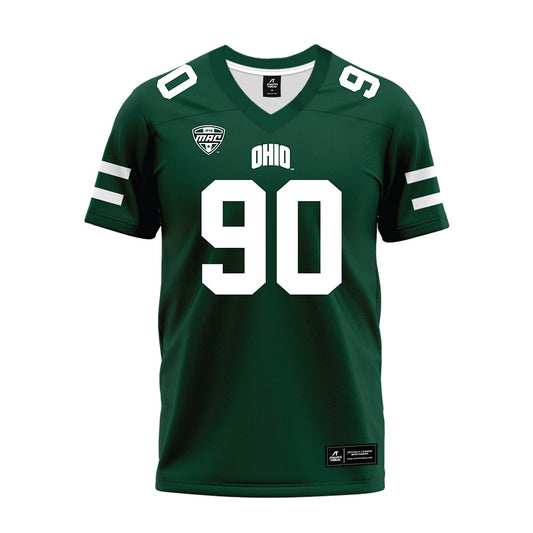 Ohio - NCAA Football : Nathanial Vakos - MAC Green Premium Football Jersey-0