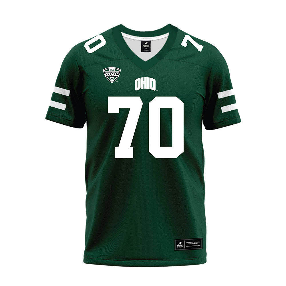Ohio - NCAA Football : JJ Johnson - MAC Green Premium Football Jersey-0