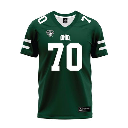 Ohio - NCAA Football : JJ Johnson - MAC Green Premium Football Jersey-0