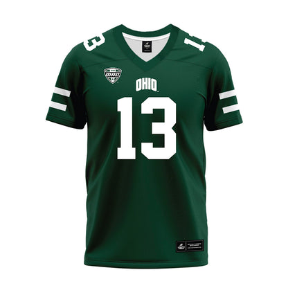 Ohio - NCAA Football : Parker Navarro - MAC Green Premium Football Jersey-0