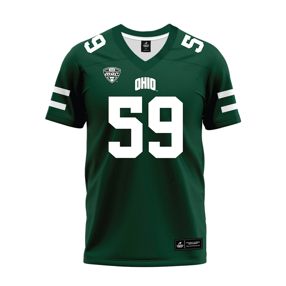 Ohio - NCAA Football : Nick Marinaro - MAC Green Premium Football Jersey-0