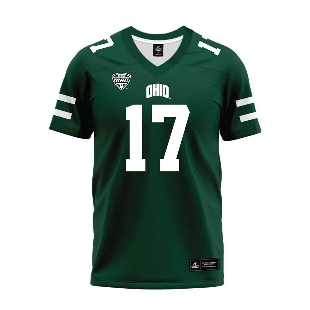 Ohio - NCAA Football : Juan Watkins - MAC Green Premium Football Jersey-0