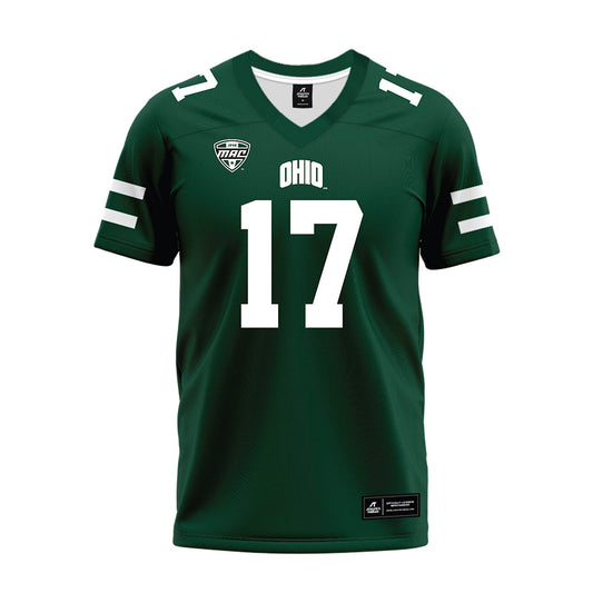 Ohio - NCAA Football : Juan Watkins - MAC Green Premium Football Jersey-0