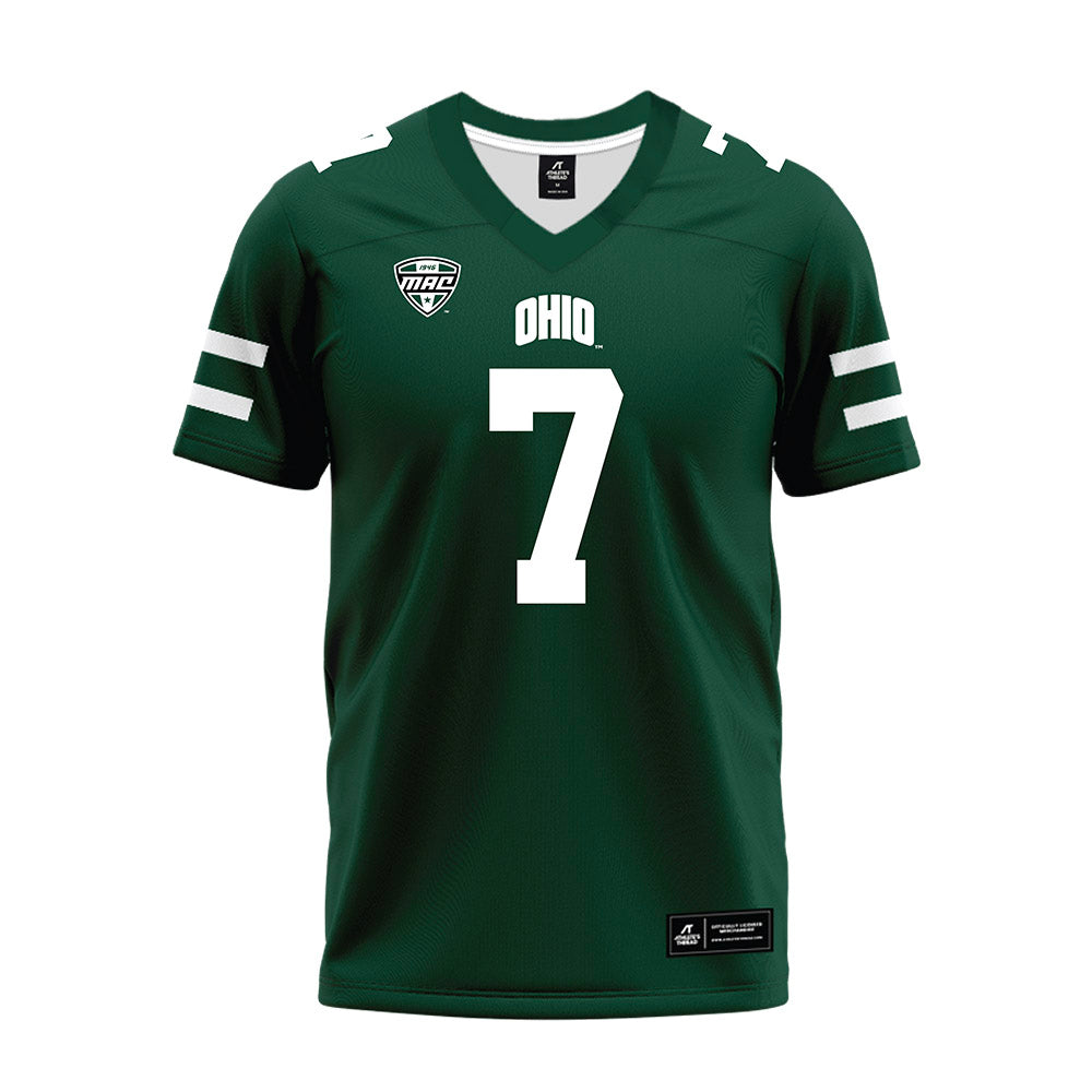 Ohio - NCAA Football : Chase Hendricks - MAC Green Premium Football Jersey-0