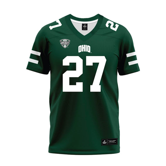 Ohio - NCAA Football : Jack Fries - MAC Green Premium Football Jersey-0