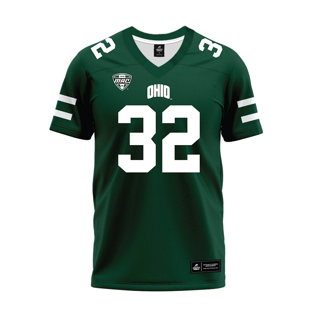 Ohio - NCAA Football : Bryce Houston - MAC Green Premium Football Jersey-0