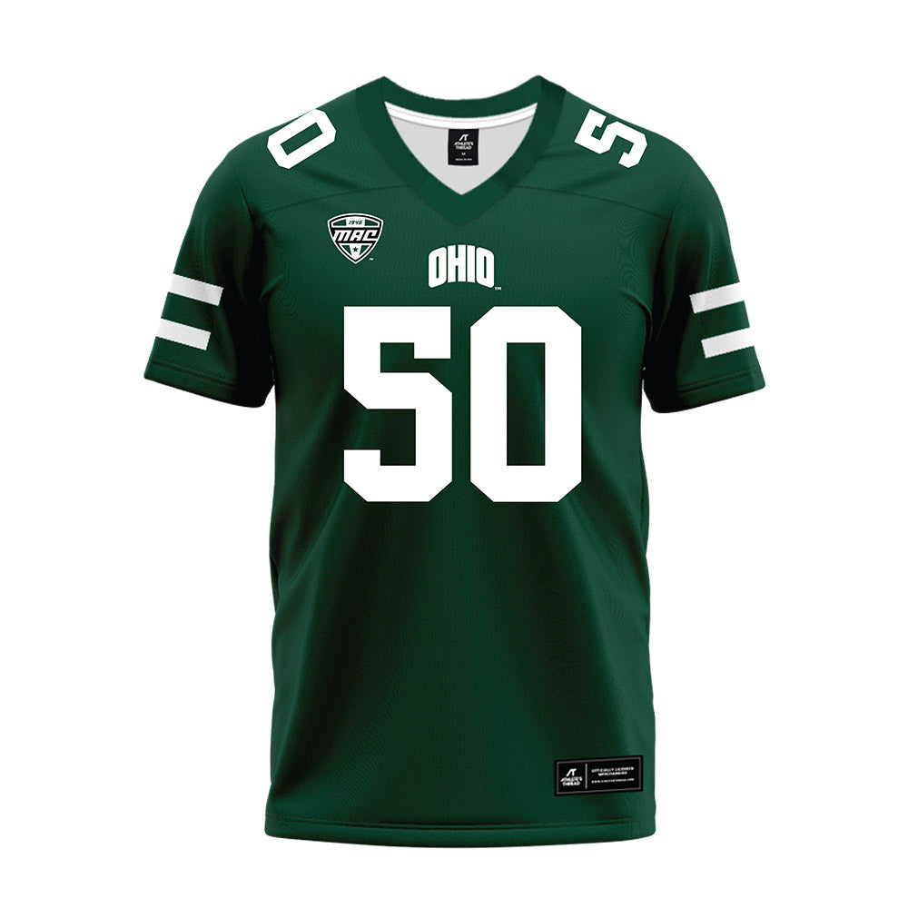 Ohio - NCAA Football : Owen DiFranco - MAC Green Premium Football Jersey-0
