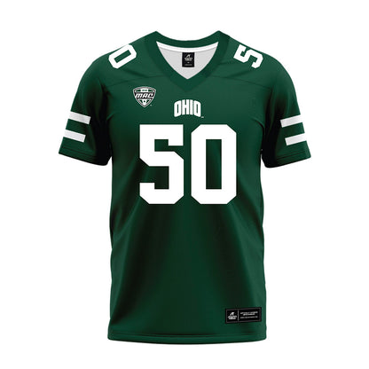 Ohio - NCAA Football : Owen DiFranco - MAC Green Premium Football Jersey-0