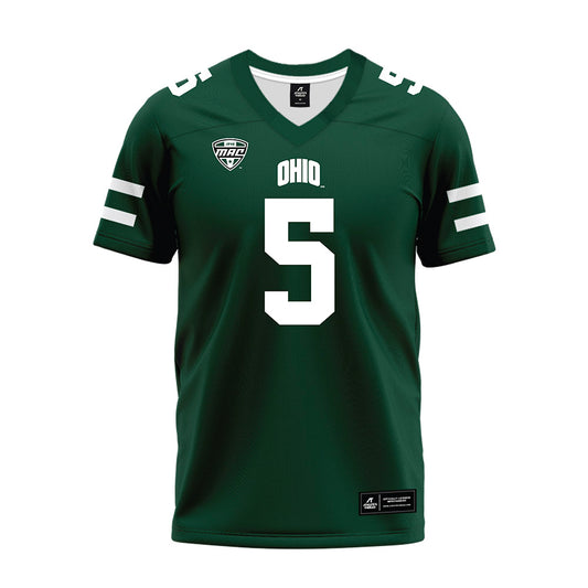 Ohio - NCAA Football : Sieh Bangura - MAC Green Premium Football Jersey-0