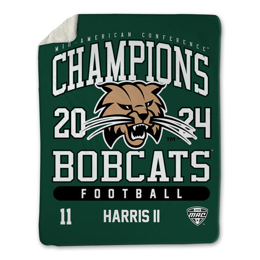 Ohio - NCAA Football : Rodney Harris II - MAC Blanket-0