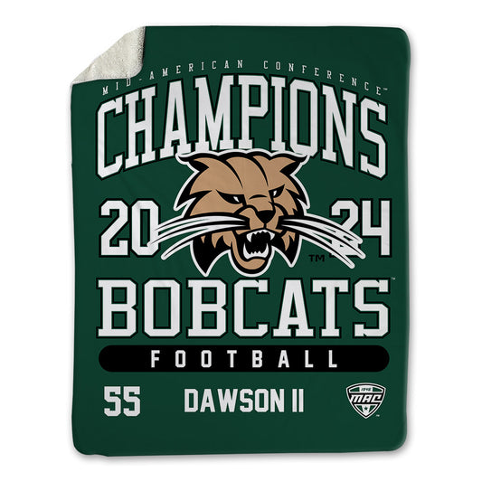 Ohio - NCAA Football : CJ Dawson II - MAC Blanket-0