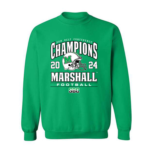 Marshall - NCAA Football : Jason Haggerty - SBC Champions Crewneck Sweatshirt-0