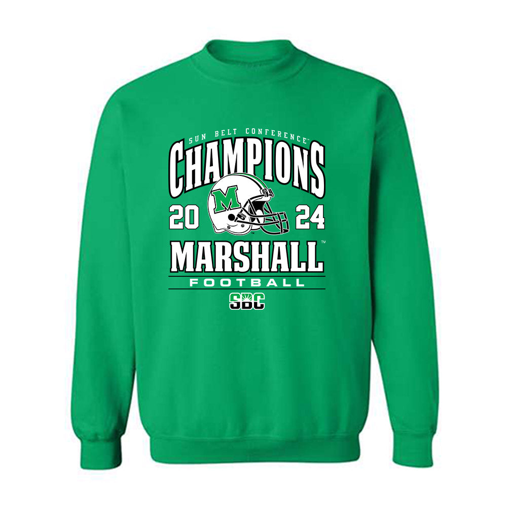 Marshall - NCAA Football : Joshua Valdez-alaniz - SBC Champions Crewneck Sweatshirt-0