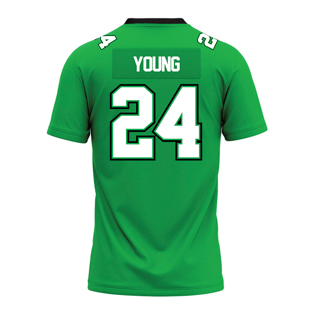 Marshall - NCAA Football : Randy Young - SBC Green Premium Football Jersey-1