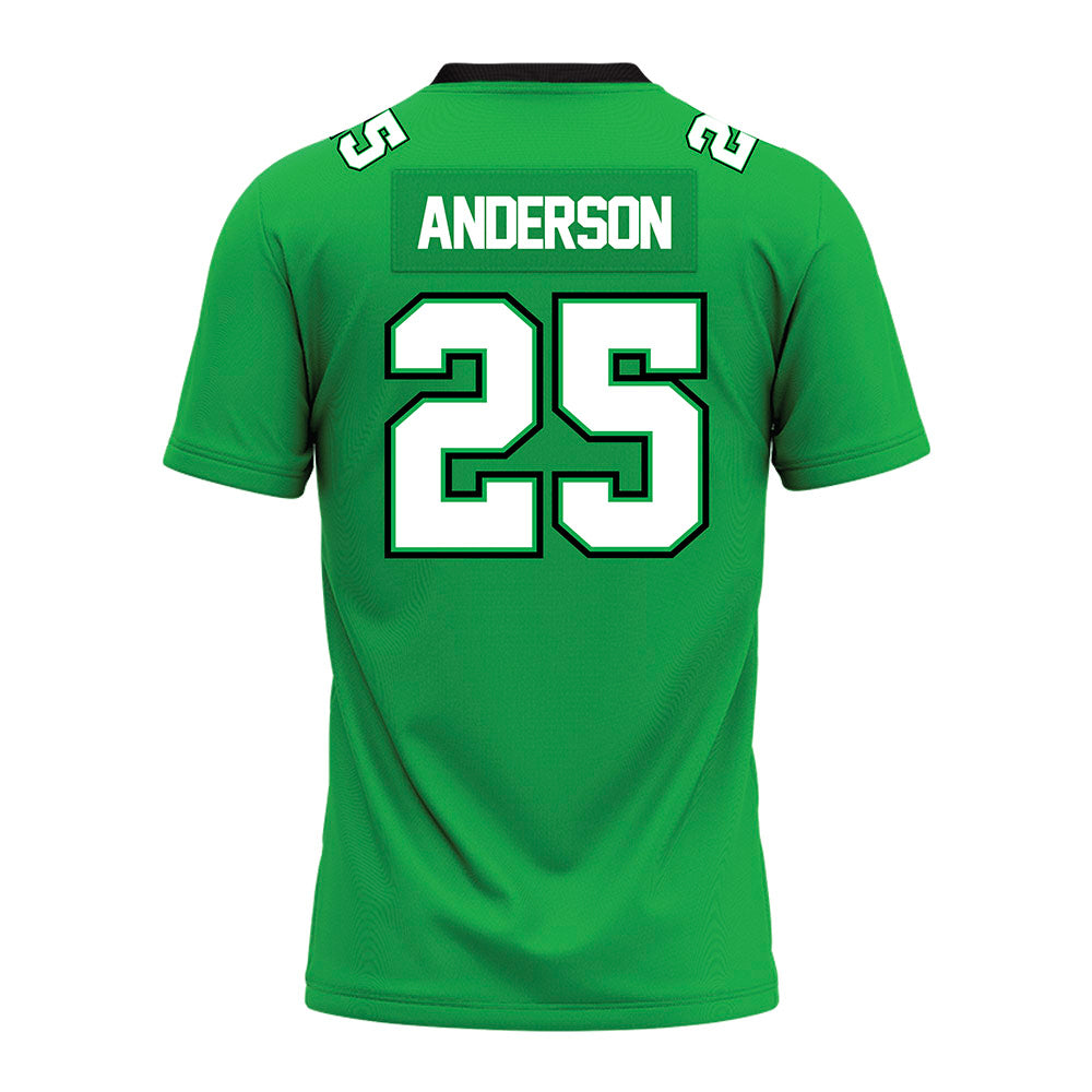 Marshall - NCAA Football : Jcoryan Anderson - SBC Green Premium Football Jersey-1