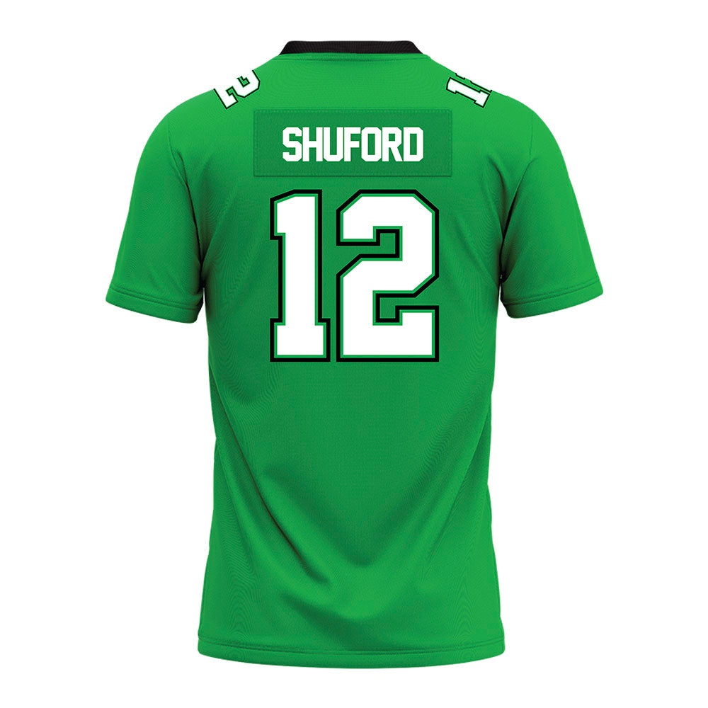 Marshall - NCAA Football : Jason Shuford - SBC Green Premium Football Jersey-1