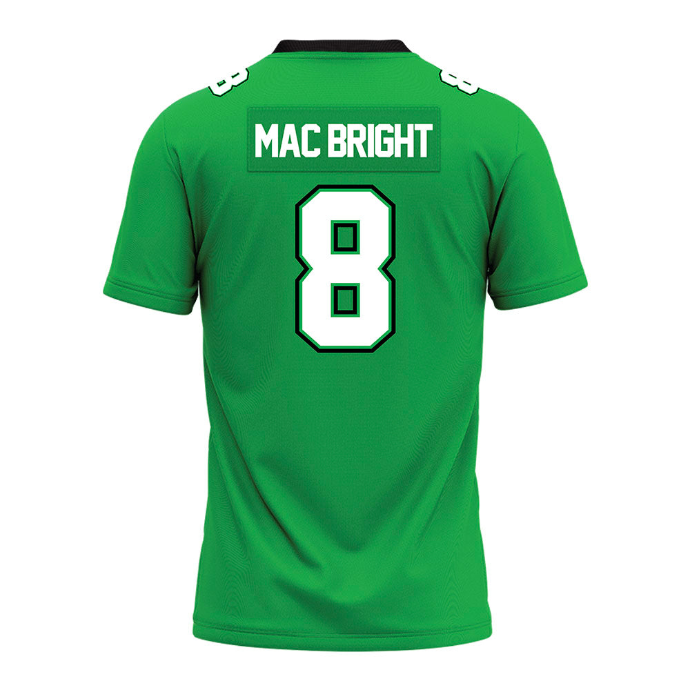 Marshall - NCAA Football : Tah Mac Bright - SBC Green Premium Football Jersey-1