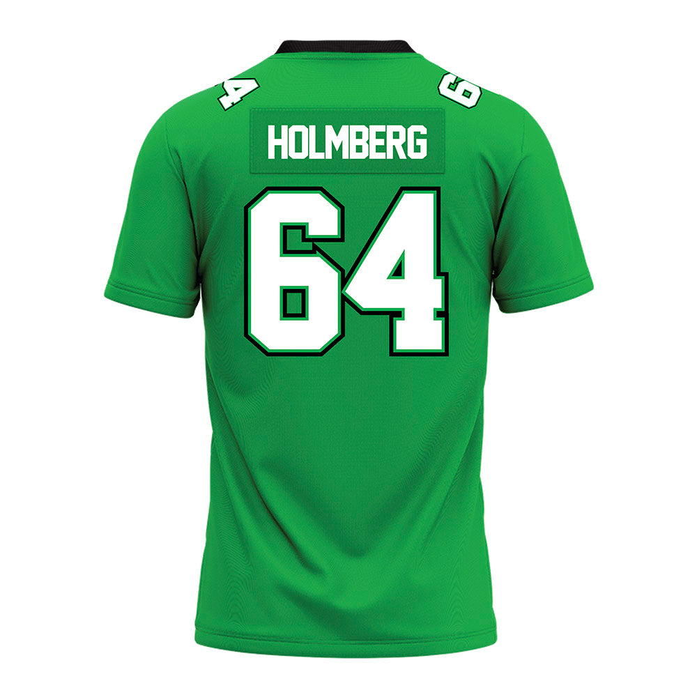 Marshall - NCAA Football : TJ Holmberg - SBC Green Premium Football Jersey-1