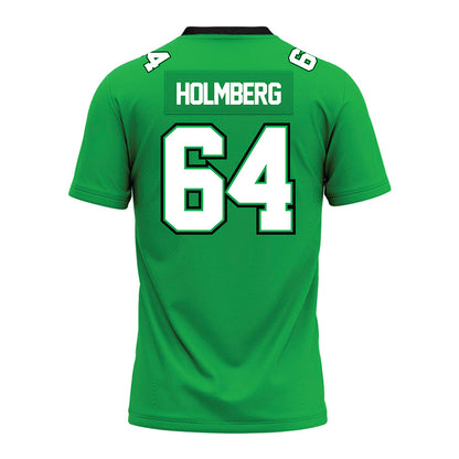 Marshall - NCAA Football : TJ Holmberg - SBC Green Premium Football Jersey-1