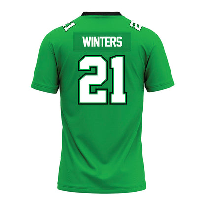 Marshall - NCAA Football : Robert Winters - SBC Green Premium Football Jersey-1