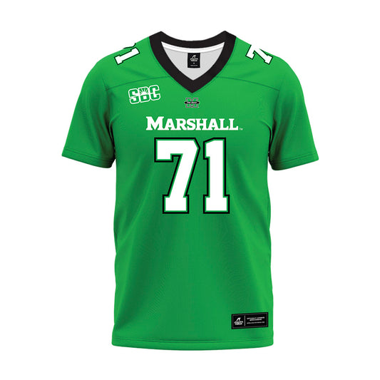 Marshall - NCAA Football : Andrew Hancock - SBC Green Premium Football Jersey-0